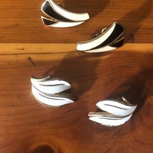 Trifari clip on earrings